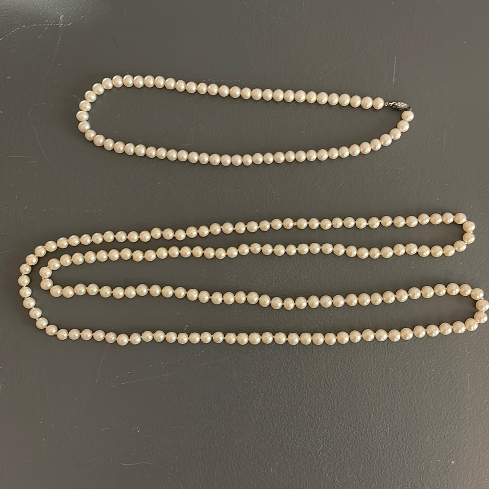 Faux Pearl necklaces